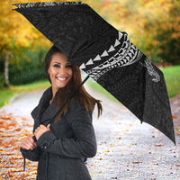 Hawaiian Kakau Tribal Sea Animals Tattoos Umbrella Black Color
