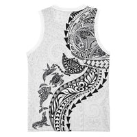 Hawaiian Kakau Tribal Sea Animals Tattoos Basketball Jersey White Color
