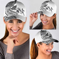 Hawaiian Kakau Tribal Sea Animals Tattoos Classic Cap White Color
