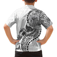Hawaiian Kakau Tribal Sea Animals Tattoos Hawaiian Shirt White Color LT03 - Polynesian Pride