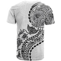 Hawaiian Kakau Tribal Sea Animals Tattoos T Shirt White Color LT03 - Polynesian Pride