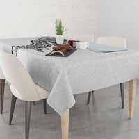 Hawaiian Kakau Tribal Sea Animals Tattoos Tablecloth White Color LT03 - Polynesian Pride