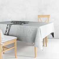 Hawaiian Kakau Tribal Sea Animals Tattoos Tablecloth White Color LT03 - Polynesian Pride