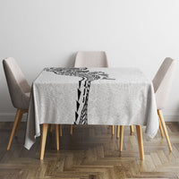 Hawaiian Kakau Tribal Sea Animals Tattoos Tablecloth White Color LT03 - Polynesian Pride
