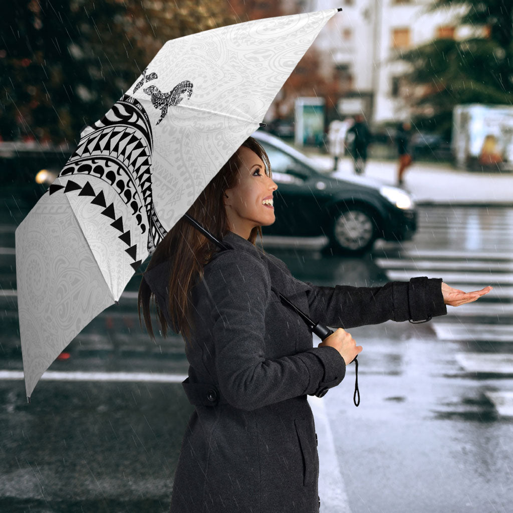 Hawaiian Kakau Tribal Sea Animals Tattoos Umbrella White Color