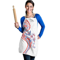 Hawaiian Kakau Tribal Sea Animals Tattoos Apron Hawaii Flag Color Inspired