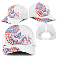 Hawaiian Kakau Tribal Sea Animals Tattoos Baseball Net Cap Hawaii Flag Color Inspired LT03 - Polynesian Pride