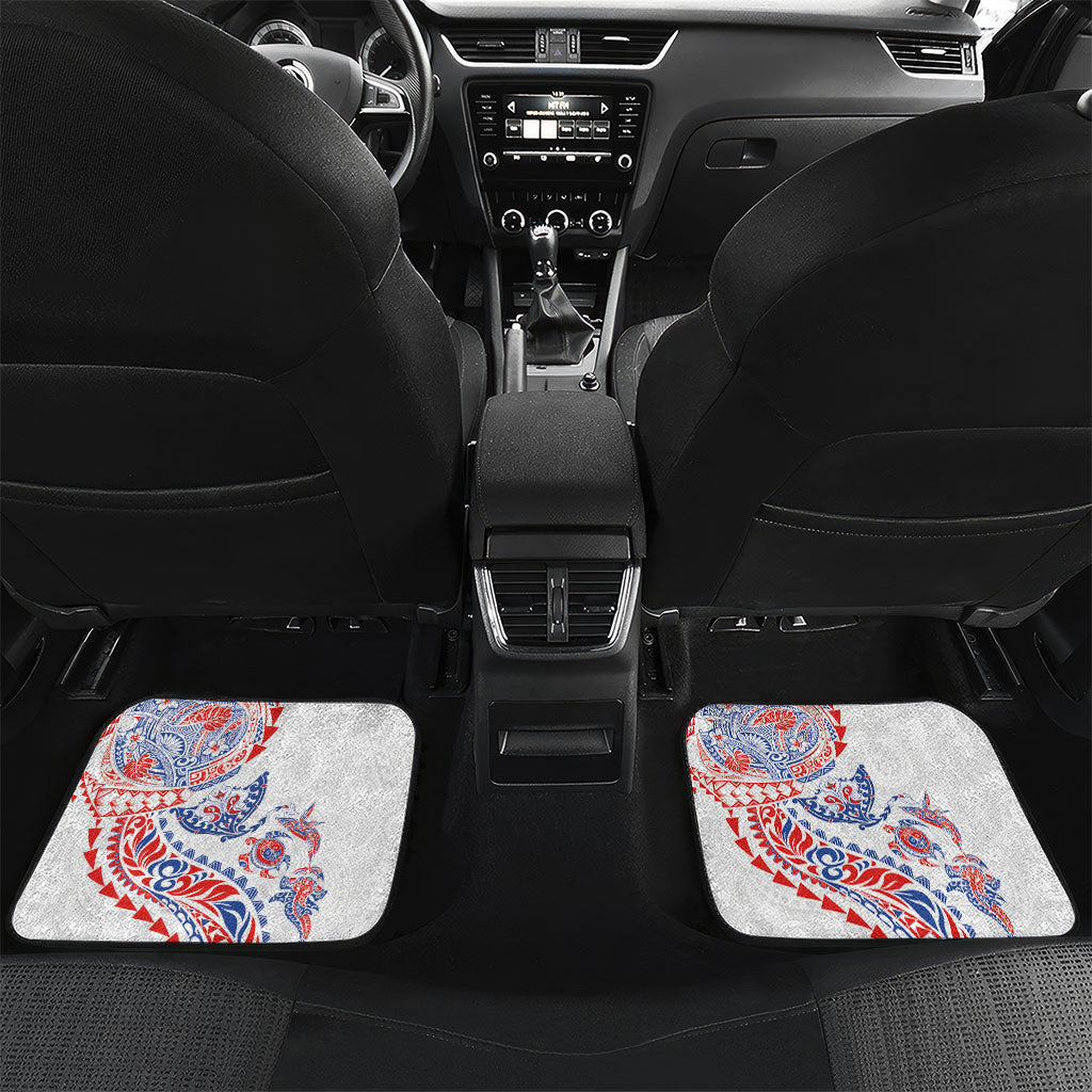 Hawaiian Kakau Tribal Sea Animals Tattoos Car Mats Hawaii Flag Color Inspired