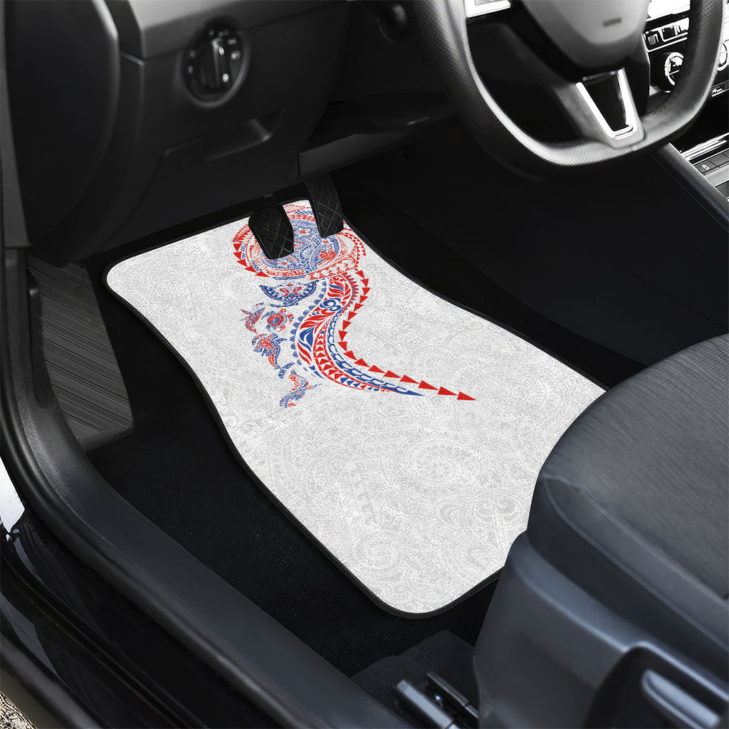 Hawaiian Kakau Tribal Sea Animals Tattoos Car Mats Hawaii Flag Color Inspired