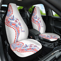 Hawaiian Kakau Tribal Sea Animals Tattoos Car Seat Cover Hawaii Flag Color Inspired