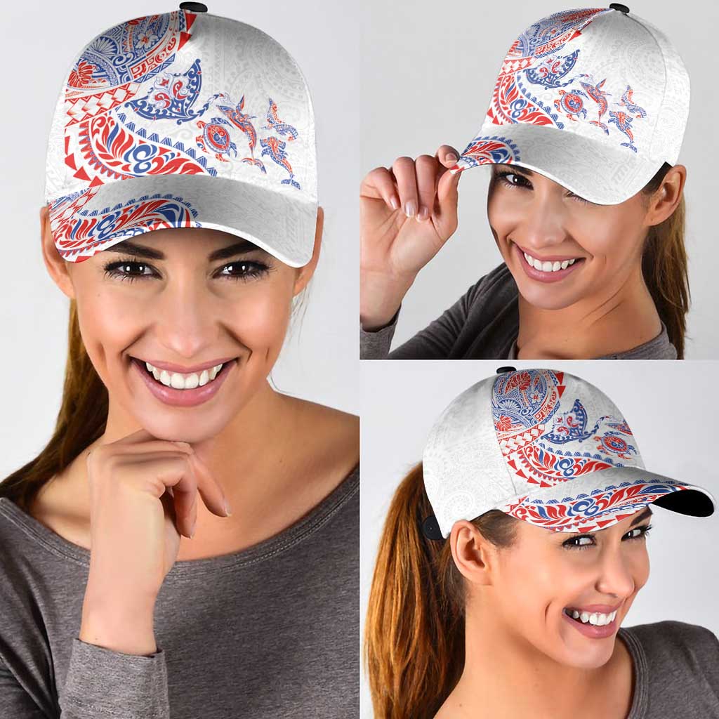 Hawaiian Kakau Tribal Sea Animals Tattoos Classic Cap Hawaii Flag Color Inspired LT03 - Polynesian Pride