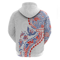 Hawaiian Kakau Tribal Sea Animals Tattoos Hoodie Hawaii Flag Color Inspired