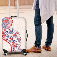 Hawaiian Kakau Tribal Sea Animals Tattoos Luggage Cover Hawaii Flag Color Inspired