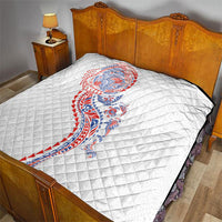 Hawaiian Kakau Tribal Sea Animals Tattoos Quilt Hawaii Flag Color Inspired