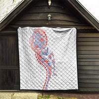 Hawaiian Kakau Tribal Sea Animals Tattoos Quilt Hawaii Flag Color Inspired