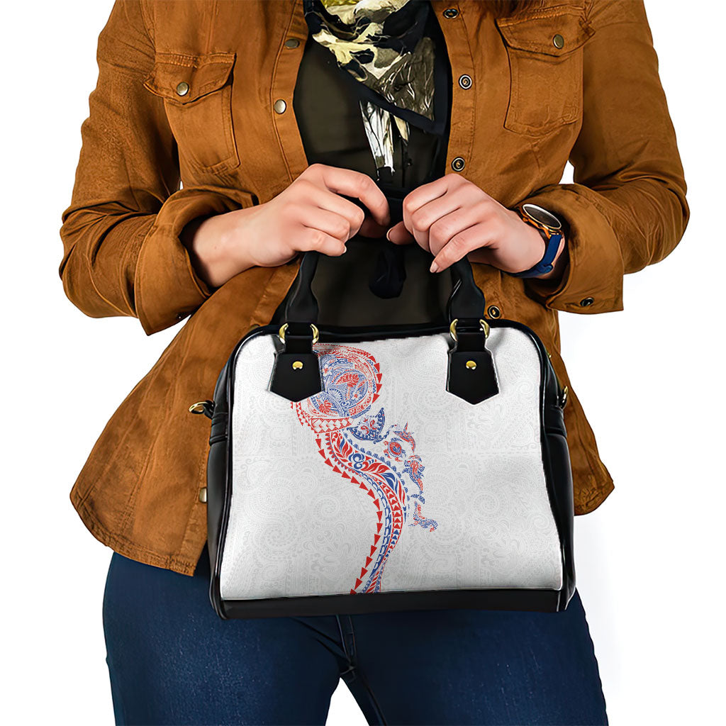 Hawaiian Kakau Tribal Sea Animals Tattoos Shoulder Handbag Hawaii Flag Color Inspired
