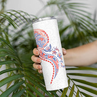 Hawaiian Kakau Tribal Sea Animals Tattoos Skinny Tumbler Hawaii Flag Color Inspired