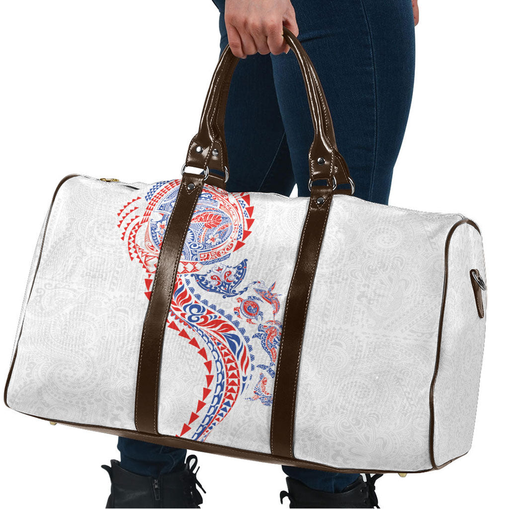 Hawaiian Kakau Tribal Sea Animals Tattoos Travel Bag Hawaii Flag Color Inspired