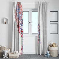 Hawaiian Kakau Tribal Sea Animals Tattoos Window Curtain Hawaii Flag Color Inspired