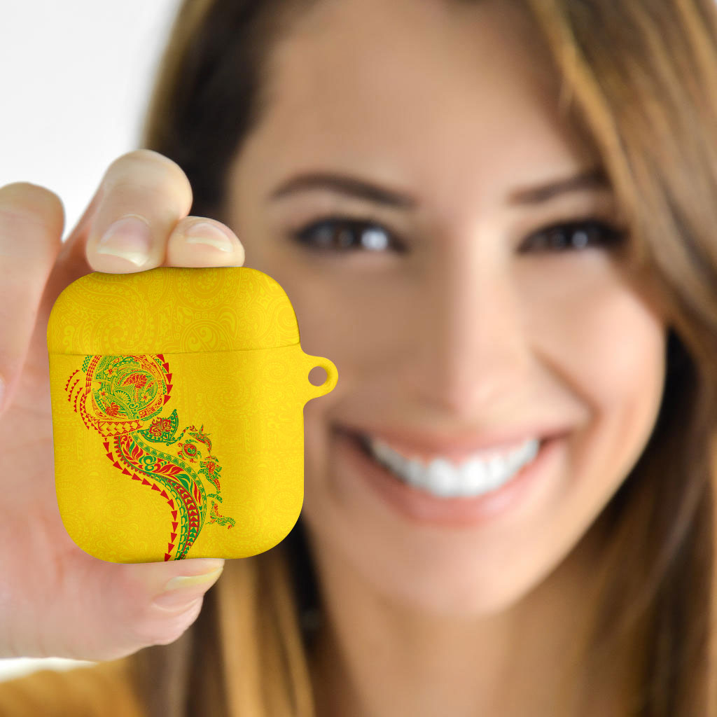 Hawaiian Kakau Tribal Sea Animals Tattoos AirPods Case Kanaka Maoli Flag Color Inspired