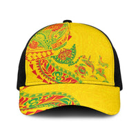 Hawaiian Kakau Tribal Sea Animals Tattoos Baseball Net Cap Kanaka Maoli Flag Color Inspired