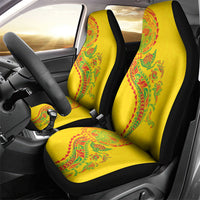 Hawaiian Kakau Tribal Sea Animals Tattoos Car Seat Cover Kanaka Maoli Flag Color Inspired