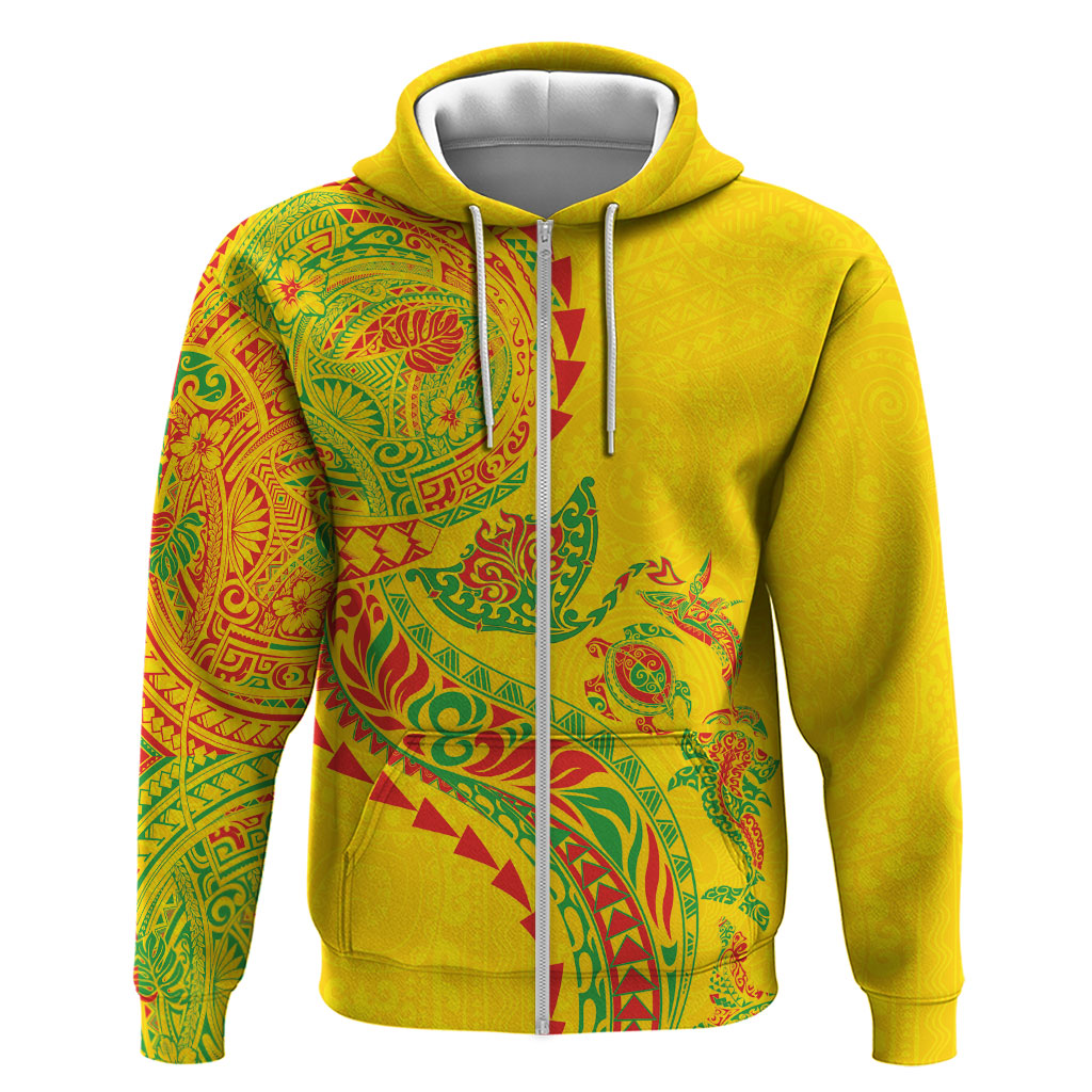 Hawaiian Kakau Tribal Sea Animals Tattoos Hoodie Kanaka Maoli Flag Color Inspired