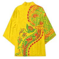 Hawaiian Kakau Tribal Sea Animals Tattoos Kimono Kanaka Maoli Flag Color Inspired