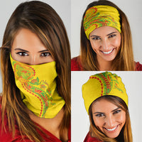 Hawaiian Kakau Tribal Sea Animals Tattoos Neck Gaiter Kanaka Maoli Flag Color Inspired