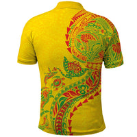Hawaiian Kakau Tribal Sea Animals Tattoos Polo Shirt Kanaka Maoli Flag Color Inspired