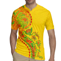 Hawaiian Kakau Tribal Sea Animals Tattoos Rugby Jersey Kanaka Maoli Flag Color Inspired
