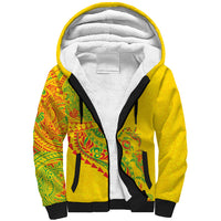 Hawaiian Kakau Tribal Sea Animals Tattoos Sherpa Hoodie Kanaka Maoli Flag Color Inspired LT03 Unisex Multicolor - Polynesian Pride
