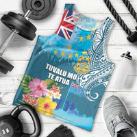 Personalised Tuvalu Independence Day Men Tank Top Tuvaluan Tribal Flag Style