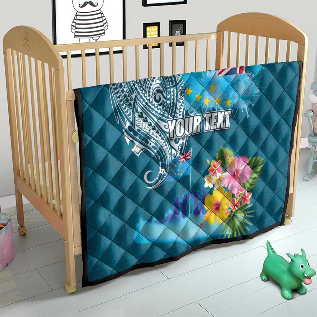 Personalised Tuvalu Independence Day Quilt Tuvaluan Tribal Flag Style LT03 - Polynesian Pride