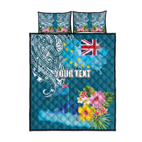 Personalised Tuvalu Independence Day Quilt Bed Set Tuvaluan Tribal Flag Style LT03 - Polynesian Pride