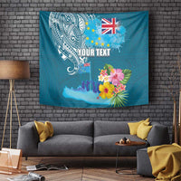 Personalised Tuvalu Independence Day Tapestry Tuvaluan Tribal Flag Style LT03 - Polynesian Pride