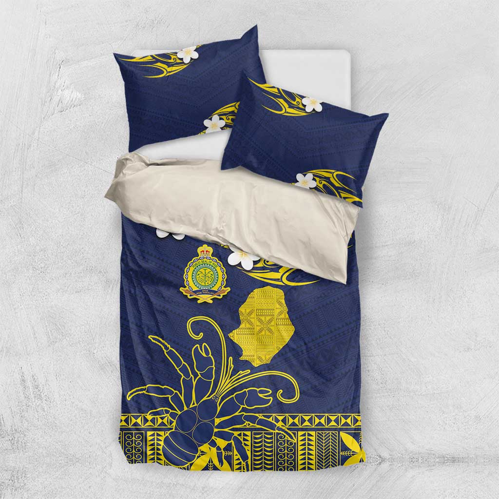 Niue Independence Day Bedding Set Hiapo Pattern Fiti Pua and Uga
