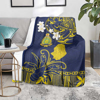 Niue Independence Day Blanket Hiapo Pattern Fiti Pua and Uga