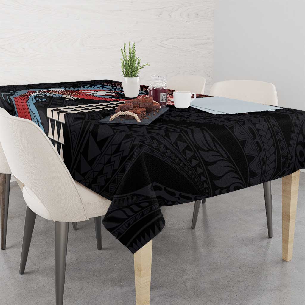 Hawaii and Japanese Together Tablecloth Koi Fish and Kakau Pattern LT03 - Polynesian Pride