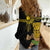 Hawaii and Philippines Together Women Casual Shirt Warrior Tiki Mask and Filipino Sun Polynesian Style
