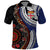 Fiji and Australia Together Polo Shirt Kangaroo Aboriginal with Tribal Tapa Hibiscus Half Style - Polynesian Pride
