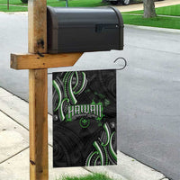 Traditional Art Hawaiian Kakau Tattoos Garden Flag Green Color - Polynesian Pride