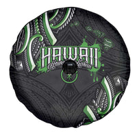 Traditional Art Hawaiian Kakau Tattoos Spare Tire Cover Green Color - Polynesian Pride