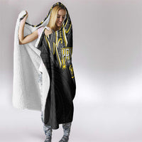 Traditional Art Hawaiian Kakau Tattoos Hooded Blanket Yellow Color - Polynesian Pride