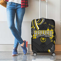 Traditional Art Hawaiian Kakau Tattoos Luggage Cover Yellow Color - Polynesian Pride
