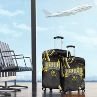 Traditional Art Hawaiian Kakau Tattoos Luggage Cover Yellow Color - Polynesian Pride
