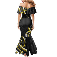 Traditional Art Hawaiian Kakau Tattoos Mermaid Dress Yellow Color LT03 - Polynesian Pride