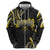 Traditional Art Hawaiian Kakau Tattoos Zip Hoodie Yellow Color - Polynesian Pride