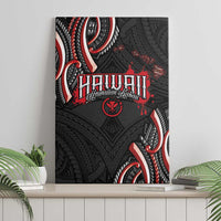 Traditional Art Hawaiian Kakau Tattoos Canvas Wall Art Red Color - Polynesian Pride