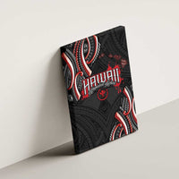 Traditional Art Hawaiian Kakau Tattoos Canvas Wall Art Red Color - Polynesian Pride